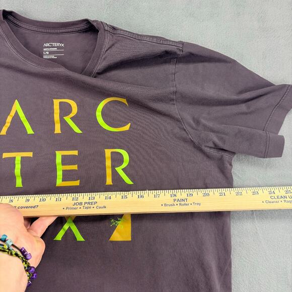 Arc'teryx Array T-shirt Men's Large Brown Short Sleeve Crewneck Casual Outdoors - Picture 7 of 8